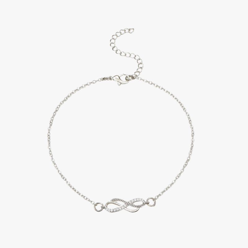 Chaine de cheville infini diamant
