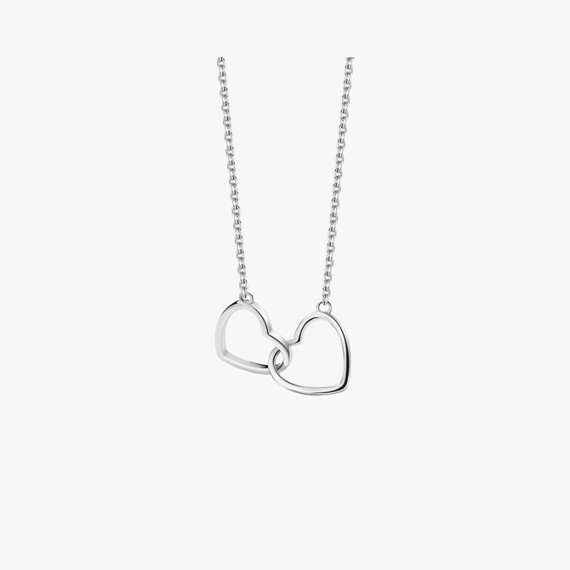 Collier coeur entrelacé