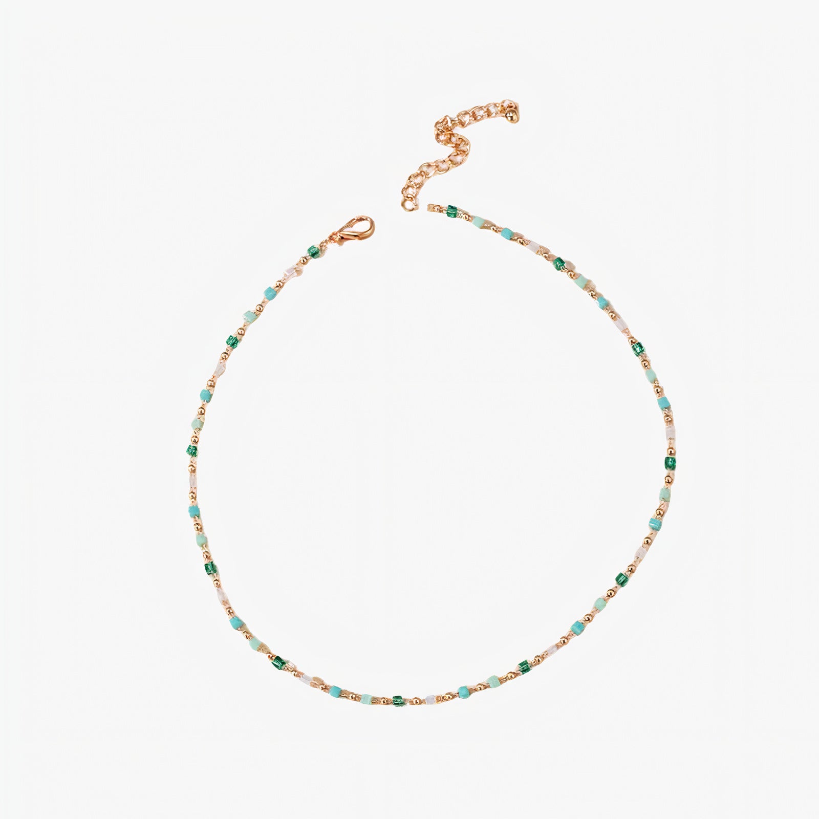 Collier perle coloré