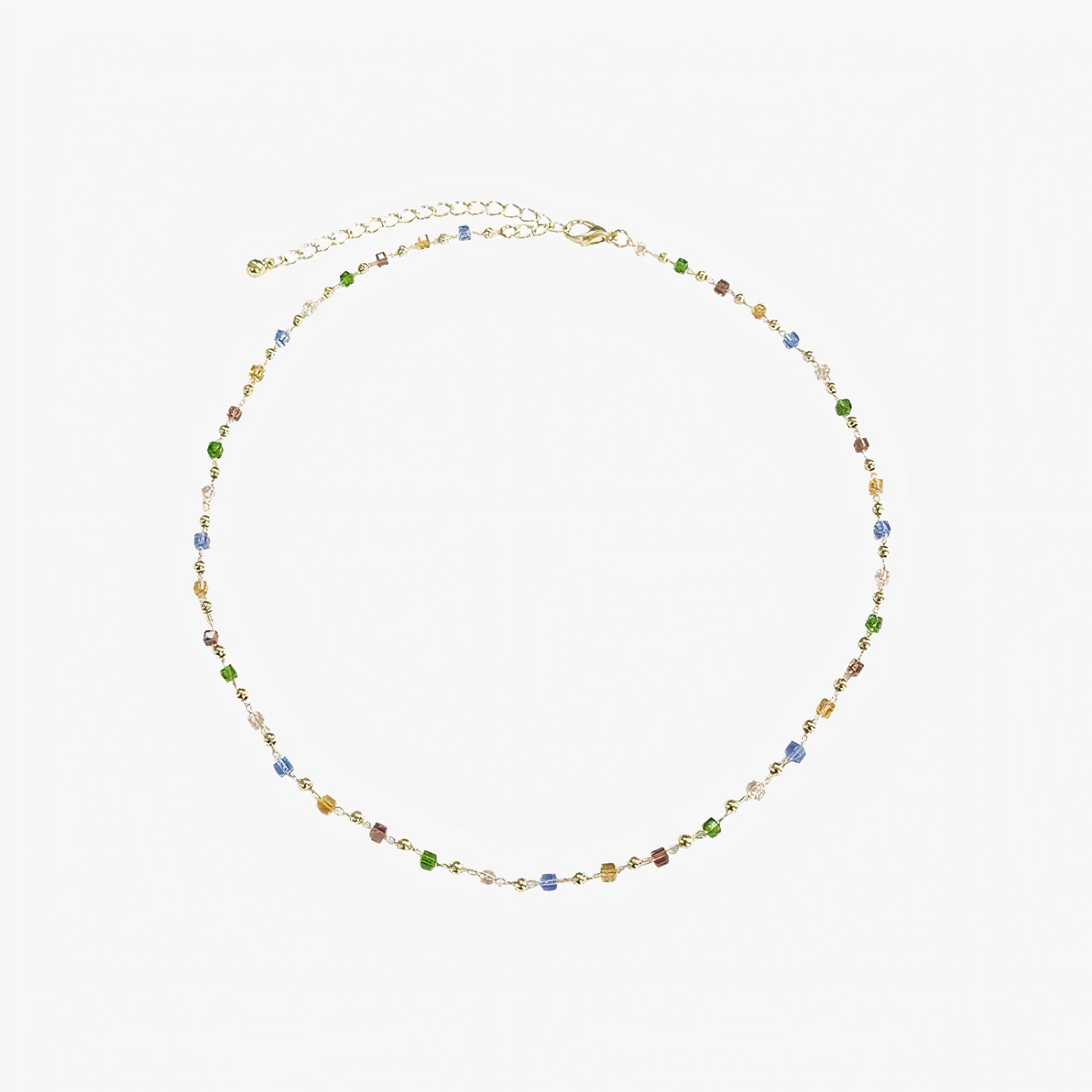 Collier perle coloré